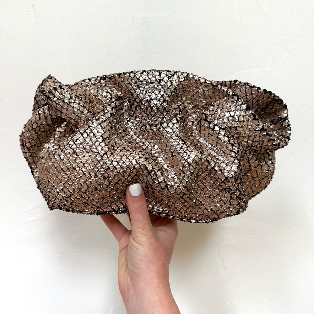 ANTHROPOLOGIE  Rose Gold Jory Clutch